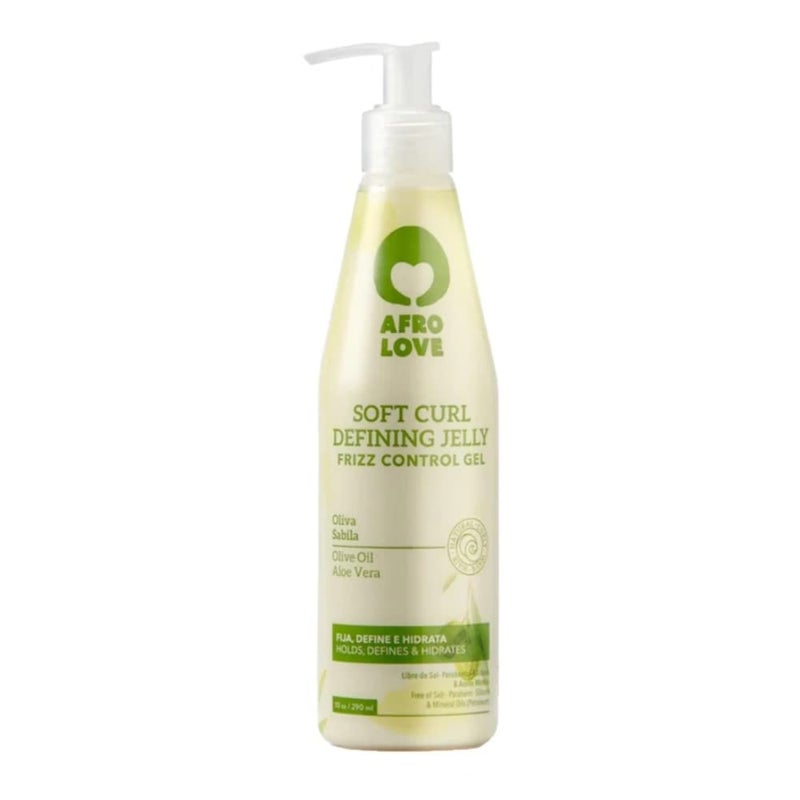 Afro Love Soft Curl Defining Jelly â€“ 10oz | Frizz Control Gel for Softer, Hydrated Curls â€“ Holds, Defines & Adds Shine â€“ Free from Parabens, Silicones, & Mineral Oils